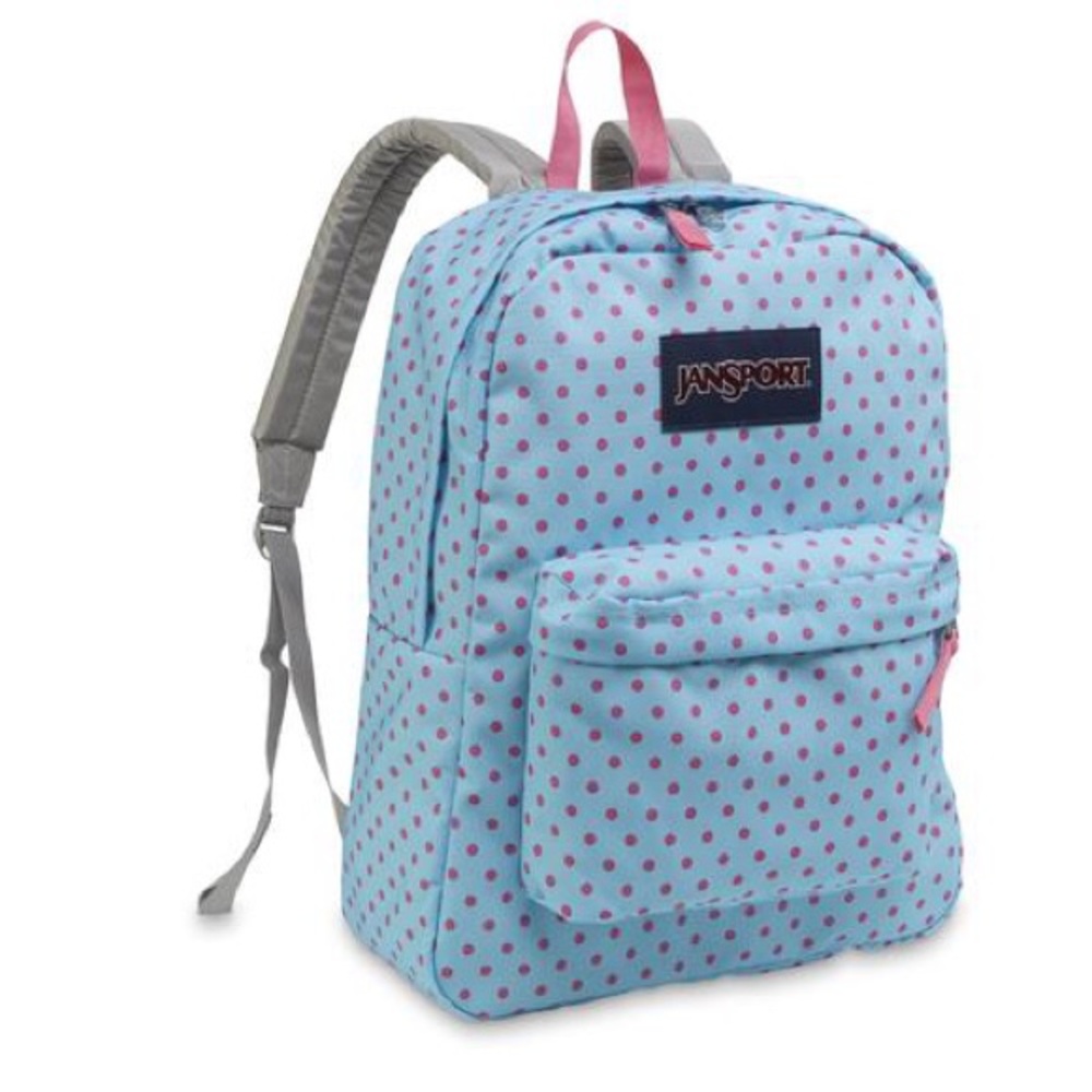 JANSPORT Superbreak Backpack Blue Topaz Lipstick